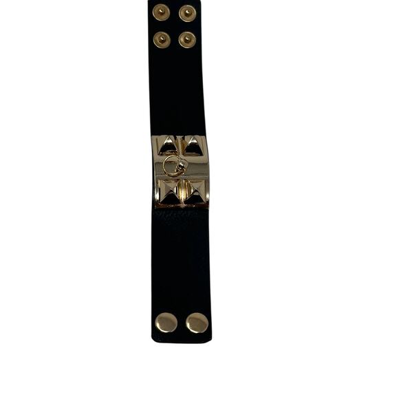 Fashion Jewelry black & Gold Ring Accent Bracelet - Picture 4 of 8